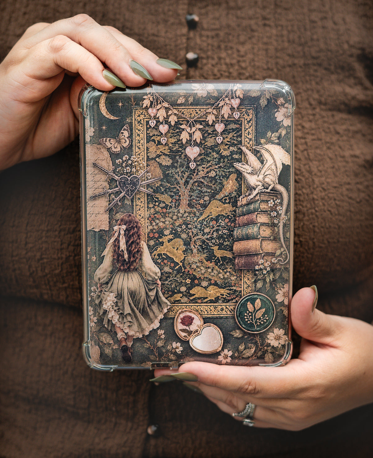 The Girl Who Reads Dragons Kindle Insert